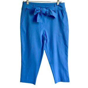 Fit Sight Blue Pull On Capris Pants with Pockets Women's Medium NEW
